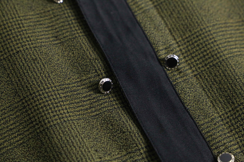 two tone rayon poly check shirt
