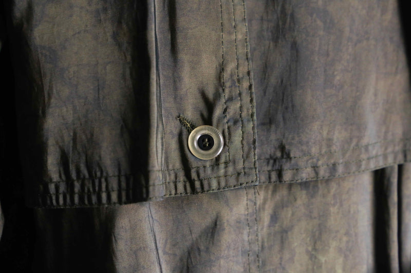 caterpillar color long trench coat