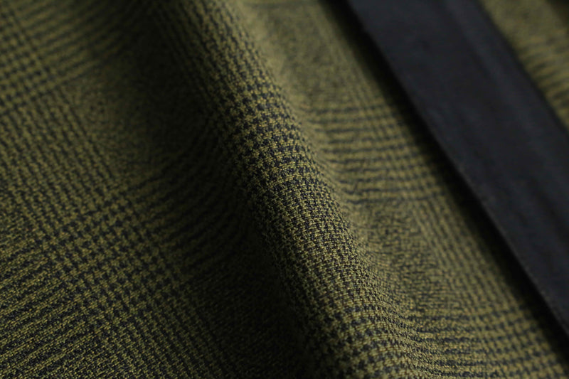 two tone rayon poly check shirt