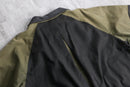 leather collar dark torn hunting blouson