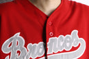 90-00's red oversized baseball shirt with number 21