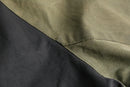 leather collar dark torn hunting blouson