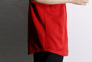 90-00's red oversized baseball shirt with number 21