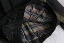 leather collar dark torn hunting blouson
