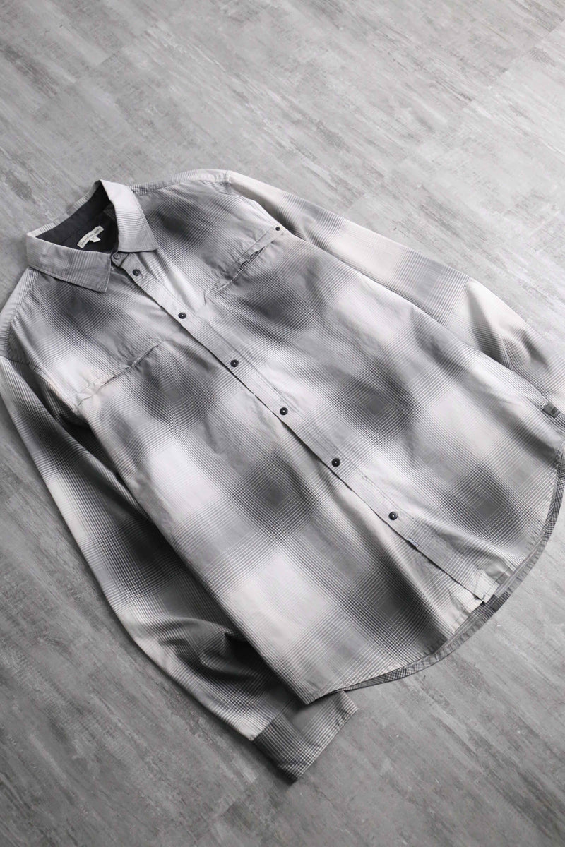 “Calvin Klein Jeans” monotone ombre check shirt