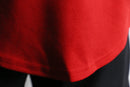 90-00's red oversized baseball shirt with number 21
