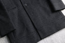 “KENZO”orange quilted lining wool chester coat