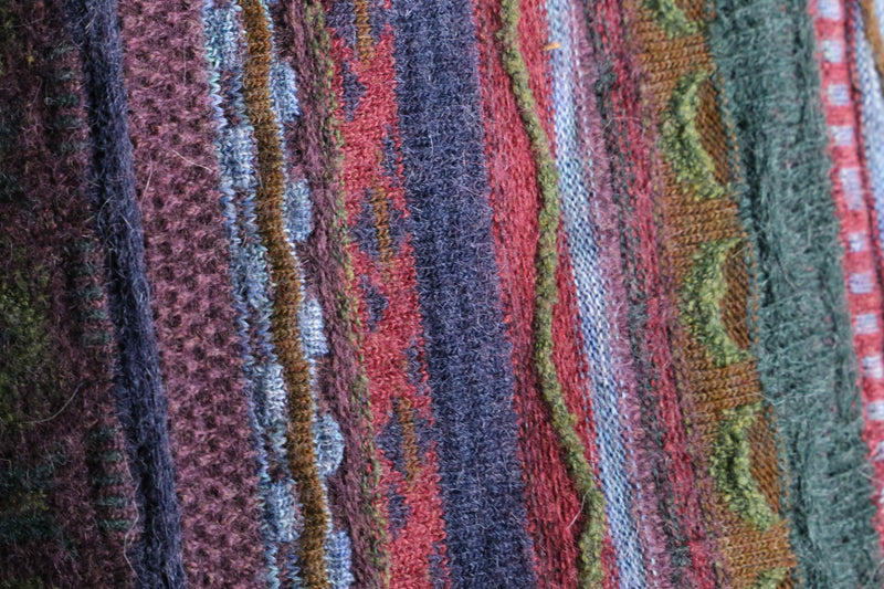 mohair blend 3D knit sweater