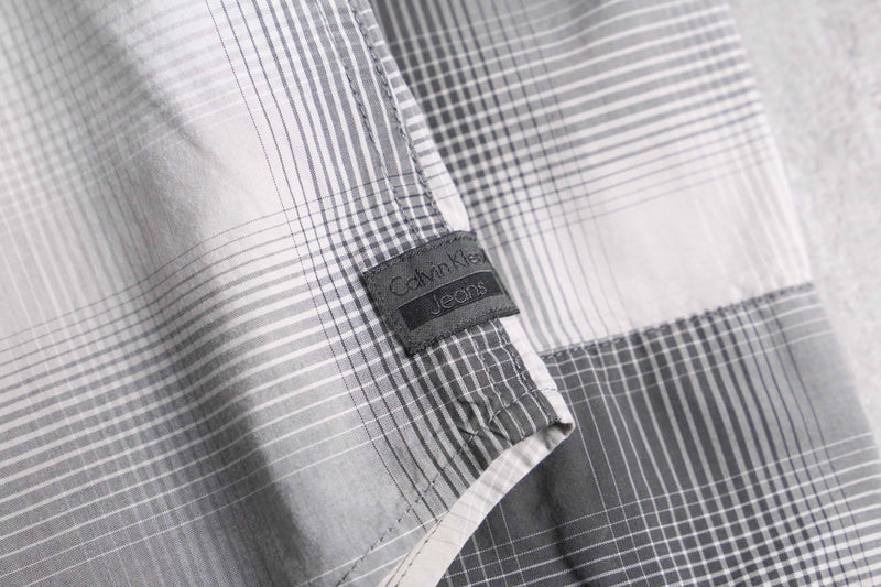 “Calvin Klein Jeans” monotone ombre check shirt