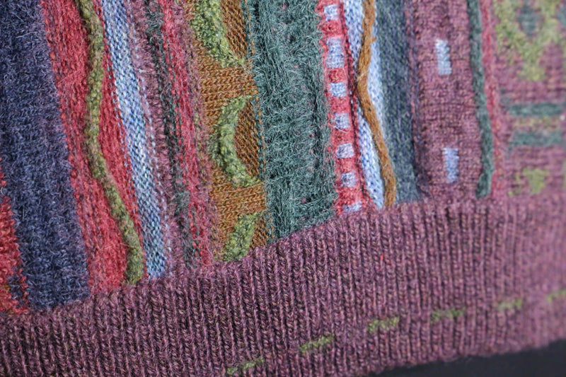 mohair blend 3D knit sweater