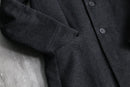 “KENZO”orange quilted lining wool chester coat