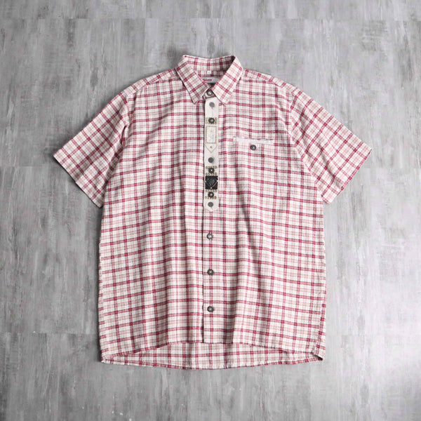 red check tyrolean s/s shirt