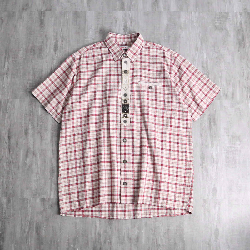 red check tyrolean s/s shirt