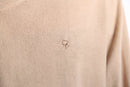 “Christian Dior”beige V-neck knit sweater