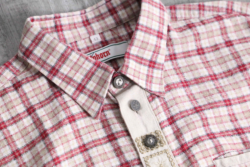 red check tyrolean s/s shirt