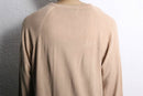 “Christian Dior”beige V-neck knit sweater