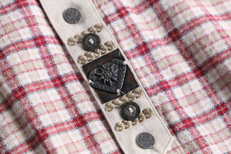 red check tyrolean s/s shirt