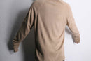“Christian Dior”beige V-neck knit sweater