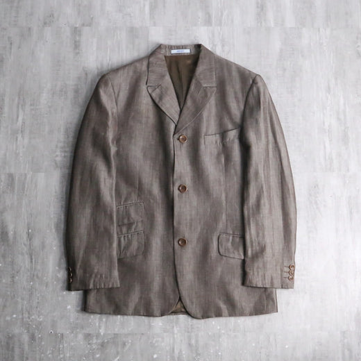 “KENZO” shiny brown 3B tailored jacket