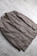 “KENZO” shiny brown 3B tailored jacket