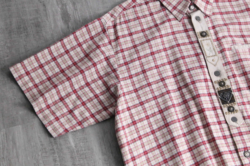 red check tyrolean s/s shirt