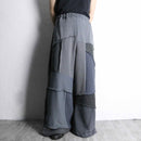 "Re:make" wide silhouette buggy sweat pants