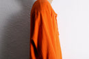 "KING SIZE" vivid orange lace-up oversized pullover
