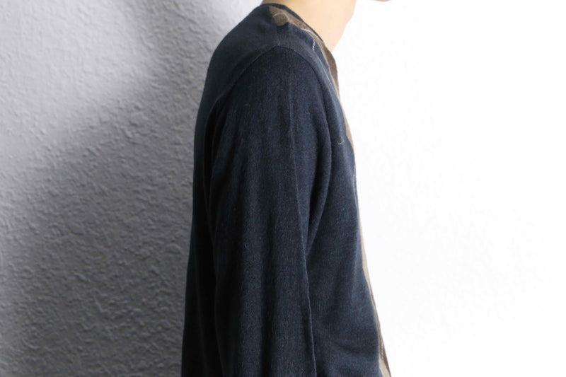 “DOCKERS” argyle check acryl knit