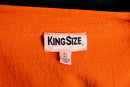 "KING SIZE" vivid orange lace-up oversized pullover