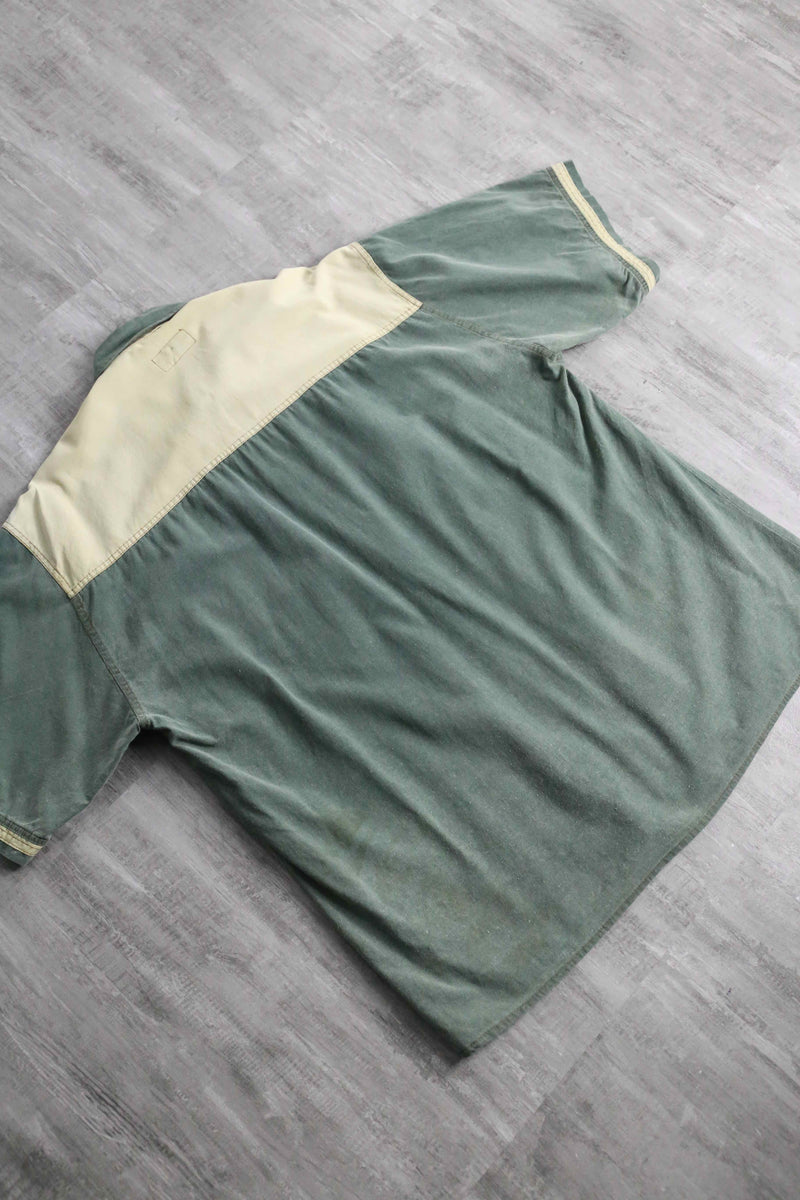 ethnic embroidery earth color s/s shirt