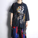 "Re:make" leather docking skull graphic Tee