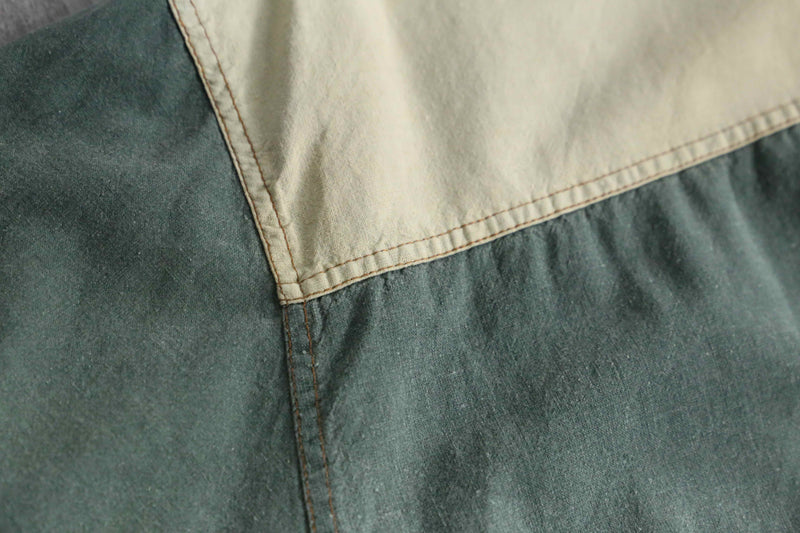 ethnic embroidery earth color s/s shirt