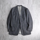“Christian Dior” gray wool single tailored jacket.