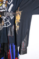 "Re:make" leather docking skull graphic Tee
