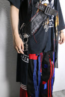 "Re:make" leather docking skull graphic Tee