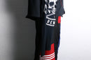 "Re:make" leather docking skull graphic Tee