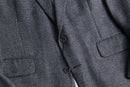 “Christian Dior” gray wool single tailored jacket.