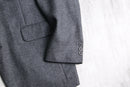 “Christian Dior” gray wool single tailored jacket.