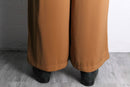 orange boxtuck wide easy pants