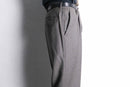 gray color stripe wool trousers
