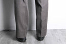 gray color stripe wool trousers