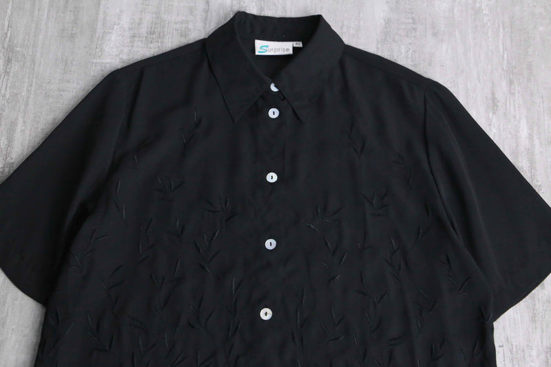 grass woven pattern poly shirt