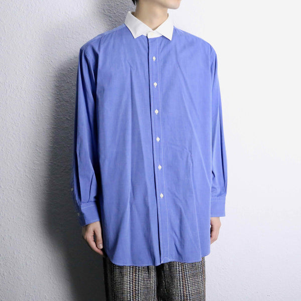 "Polo by Ralph Lauren" sax blue cleric shirt