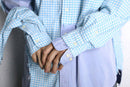"Re:make" random check docking shirt