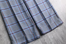 70's houndtooth combi check poly flare pants