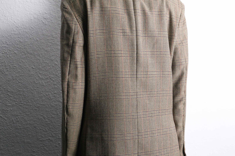 check pattern wool tailored jacket Made in Italy