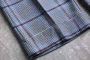 70's houndtooth combi check poly flare pants