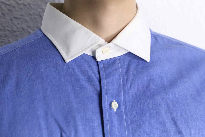 "Polo by Ralph Lauren" sax blue cleric shirt