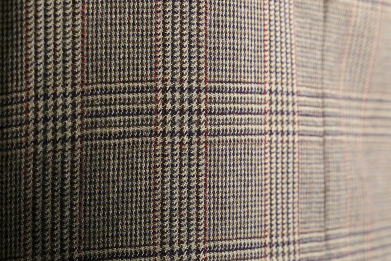 check pattern wool tailored jacket Made in Italy