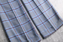 70's houndtooth combi check poly flare pants